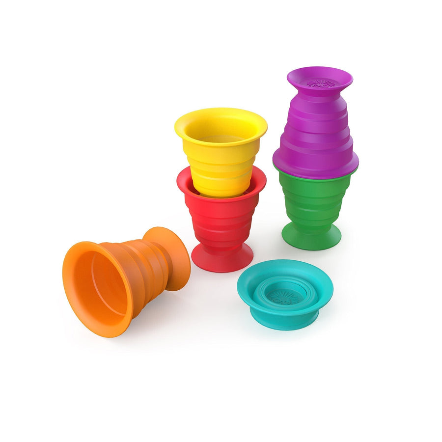 Baby Einstein Stack & Squish Cups Sensory Stacking Toys
