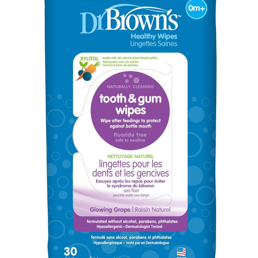 Dr. Brown’s Tooth and Gum Wipes, 30 Count