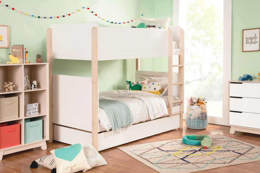 Babyletto TipToe Bunk Bed White/ Washed Natural
