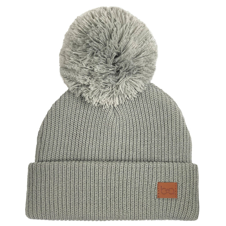 Babyfied Apparel PomPom Toque Light Grey