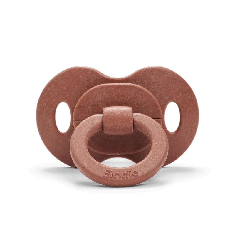 Bamboo Pacifier Natural Rubber - Burned Clay