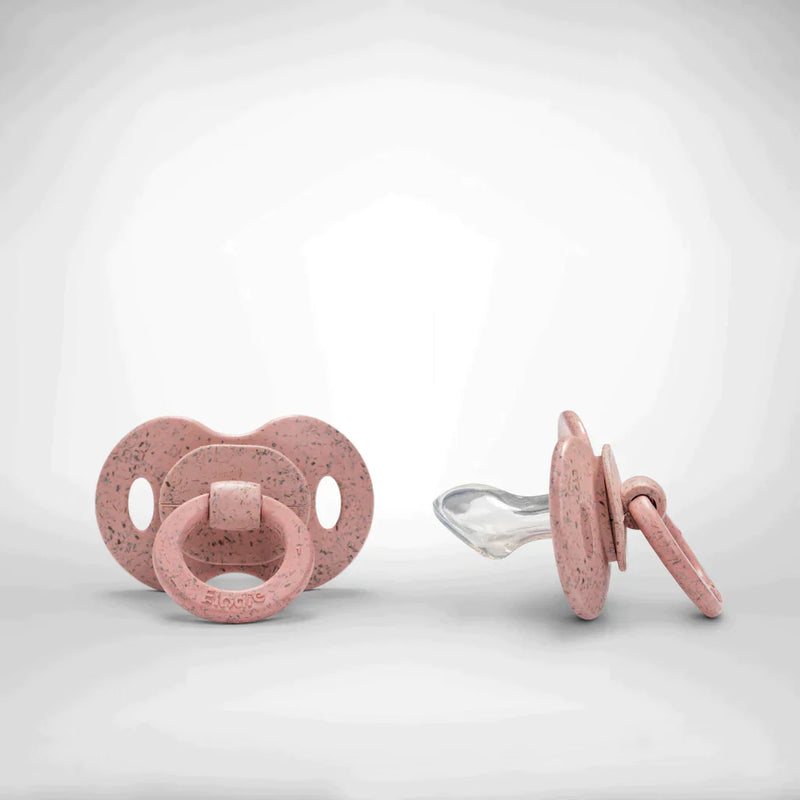 Bamboo Pacifier Silicone Orthodontic -Faded Rose