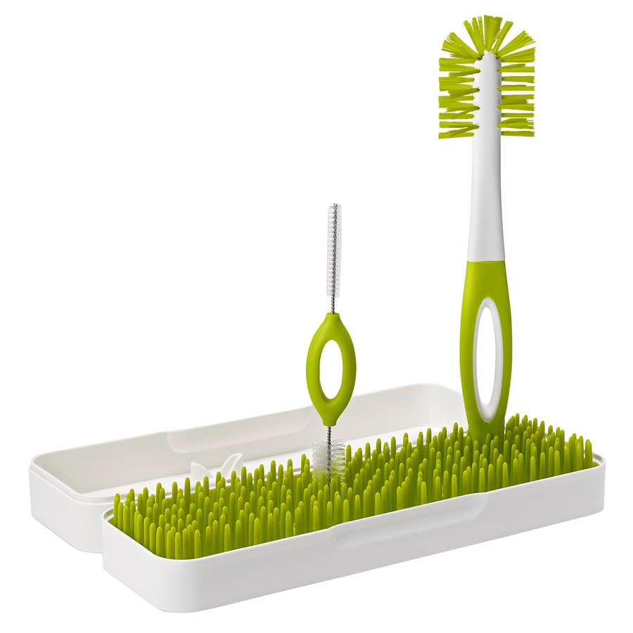 boon TRIP Travel Drying Rack + Bottle Brushes
