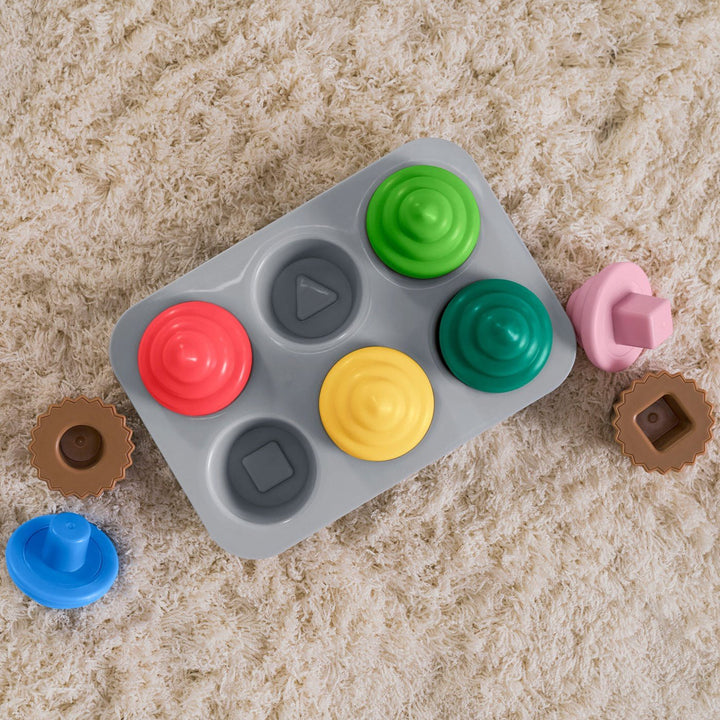 Bright Starts Sort & Sweet Cupcakes Shape Sorting Activity Toy