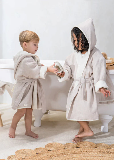 Organic Cotton Bathrobe jasmin 4Y