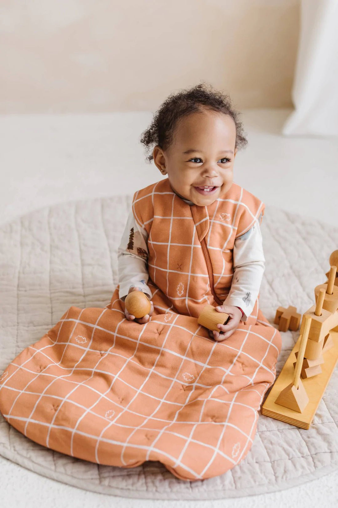 LOULOU LOLLIPOP Sleep Bag 2.5 Tog Oak Leaves