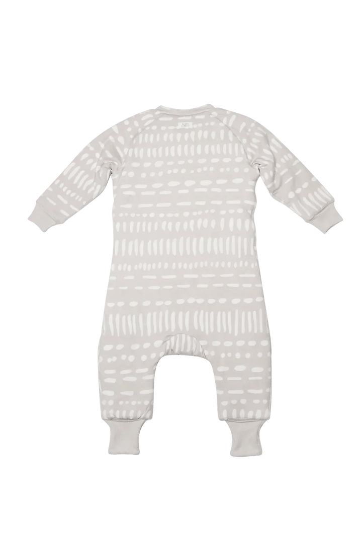 LOULOU LOLLIPOP Sleepsuit 2.5 Tog Grey Mudcloth
