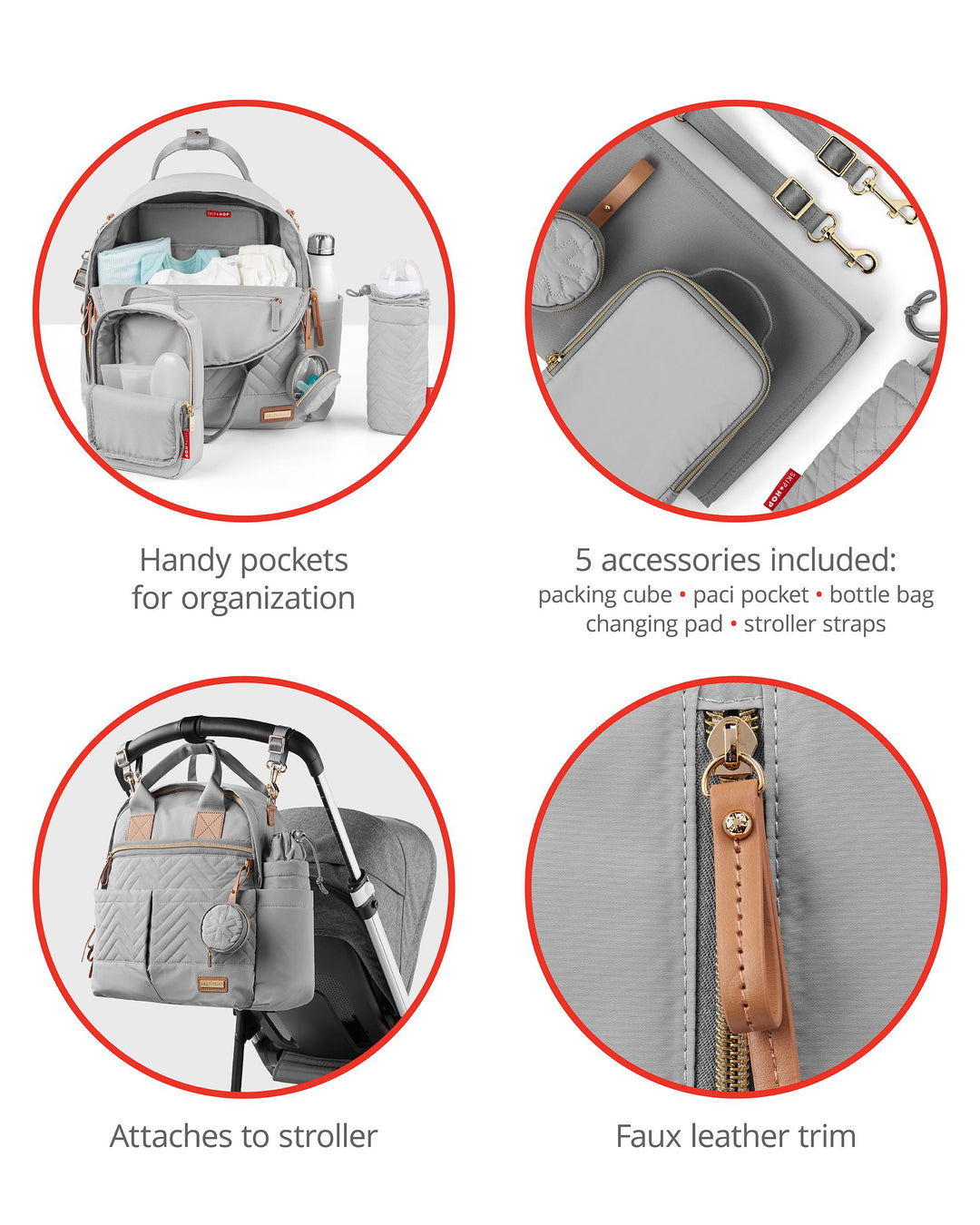 Skip Hop Suite By Skip Hop 6 - In - 1 Diaper Backpack Set