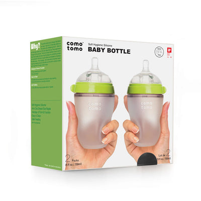 Comotomo-Baby Bottle  Green -8 oz/250ml 2pk