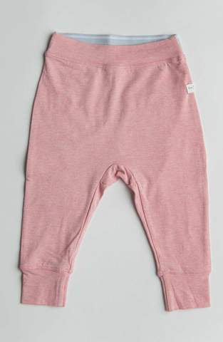 Baby Pants  Heather Pink 12-18M