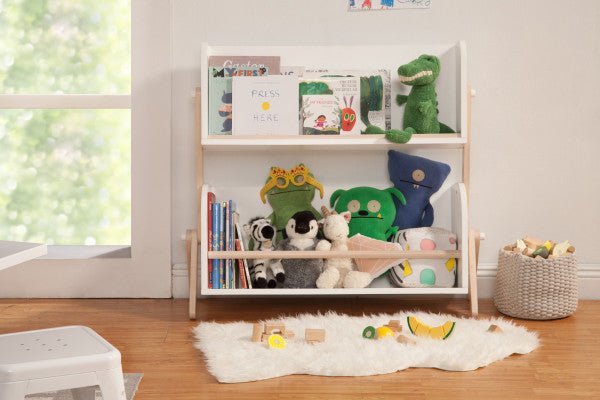 Babyletto Tally Storage Bookshelf White /Washed Natural