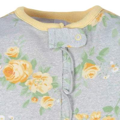Baby Girls Yellow Roses  Sleep N Play Set 6-9M