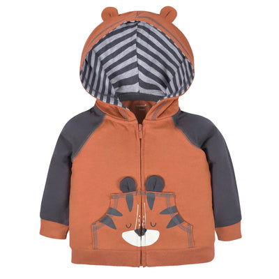 Toddler Boys Tiger Hoodie & Joggers 2 Pc Set 2T
