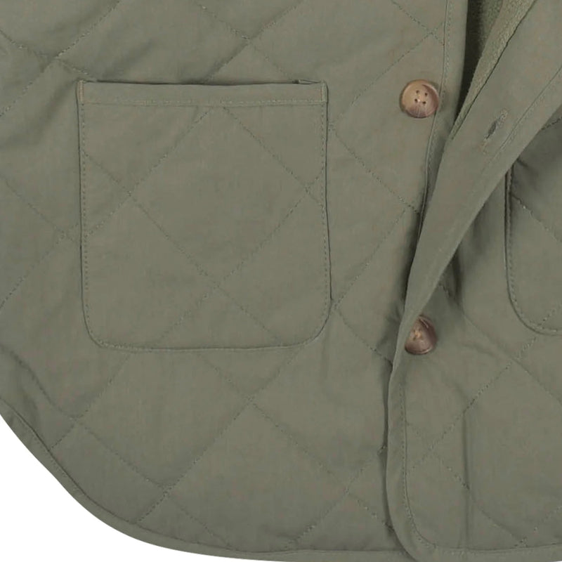 Toddlers Boys Green Quilted Hooded Jacket Set 2T