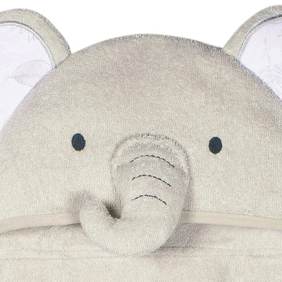 Just Born Baby Neutral Natural Leaves Elephant Bath Wrap
