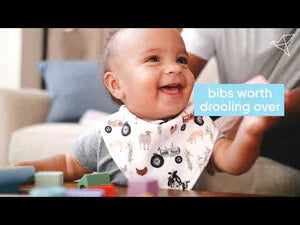 Copper Pearl Bandana Bib 4 Pk