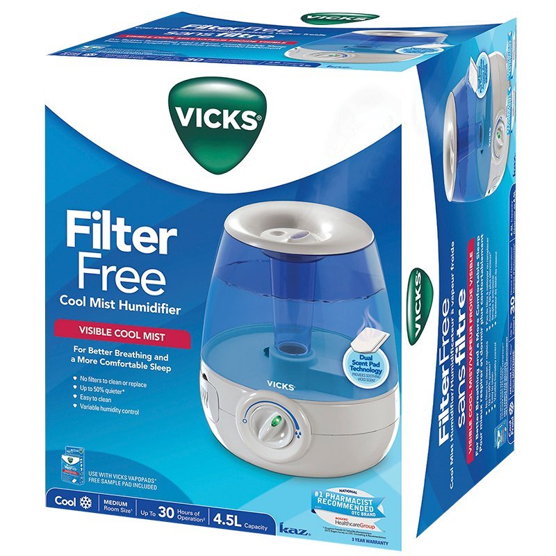 Vicks Vicks Filter - Free Ultrasonic Cool Mist Humidifier
