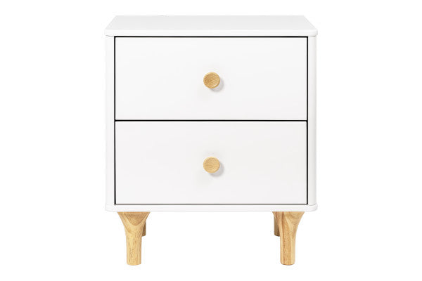 Lolly Nightstand with USB Port White/Natural