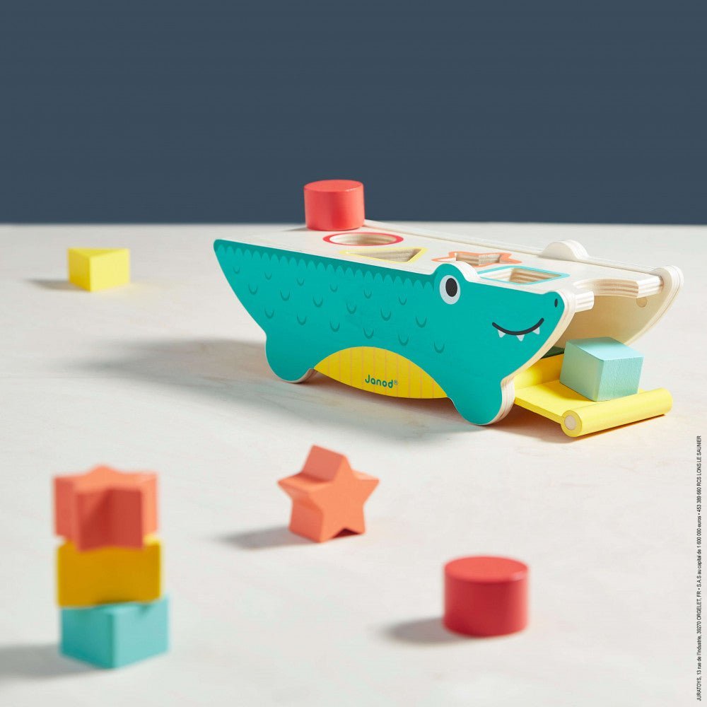 Janod Tropik Shape Sorting Crocodile