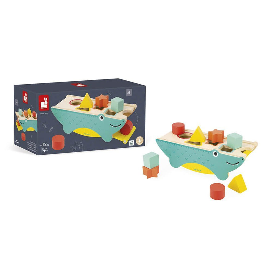 Janod Tropik Shape Sorting Crocodile
