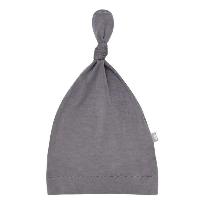 Knotted Cap Newborn CHARCOAL