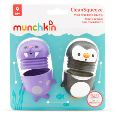 CleanSqueeze Mold-Free Bath Squirts-Penguin/Walrus, 2 pk