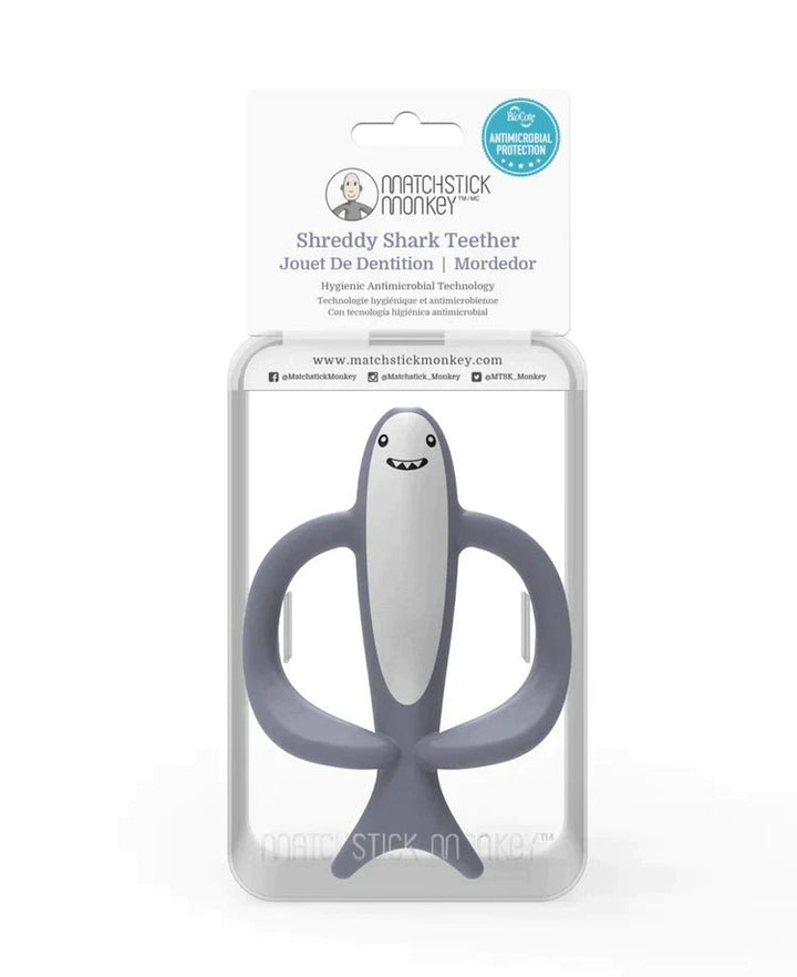 MATCHSTICK MONKEY Shreddy Shark Animal Teether