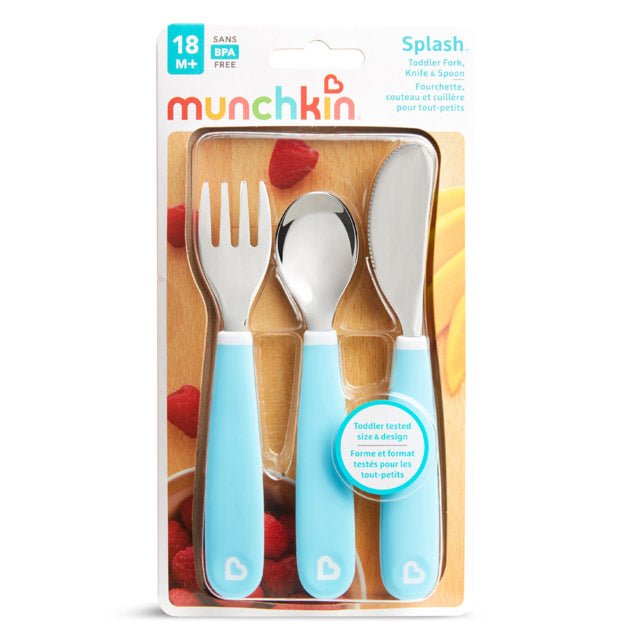 Munchkin Splash Toddler Fork, Knife & Spoon Set