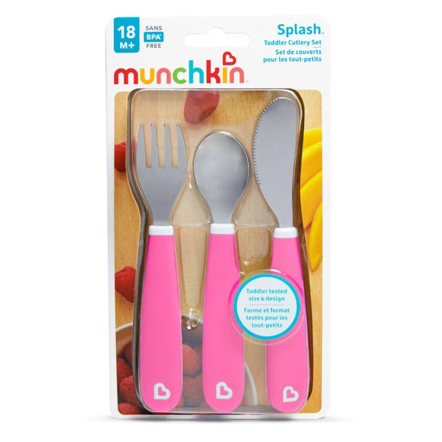 Munchkin Splash Toddler Fork, Knife & Spoon Set