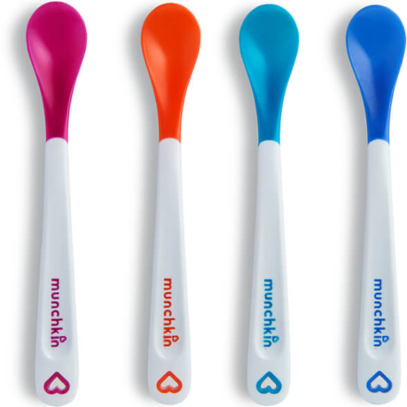 Munchkin White Hot Infant Spoons 4pk