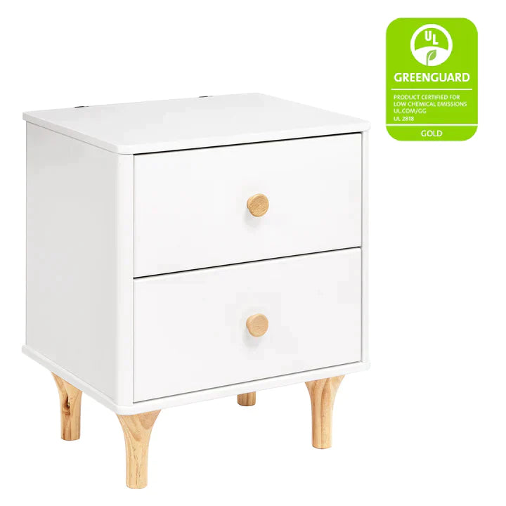 Lolly Nightstand with USB Port White/Natural