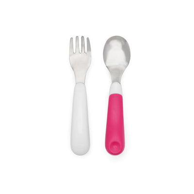 Fork & Spoon Set-Pink