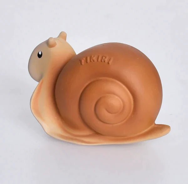 tikiri Snail Natural Rubber Teether, Rattle & Bath Toy