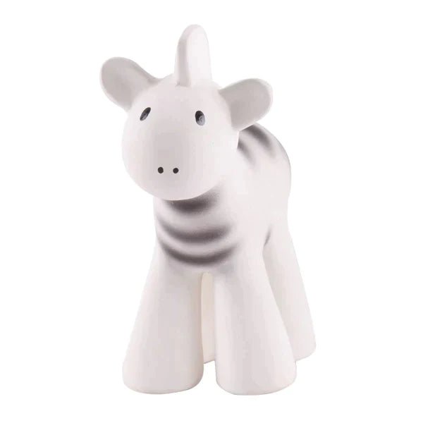 tikiri Pacifiers & Teethers - Zebra Organic Natural Rubber Rattle, Teether & Bath Toy Pacifiers & Teethers