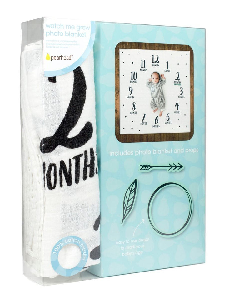Pearhead Watch Me Grow Photo Blanket Feathers