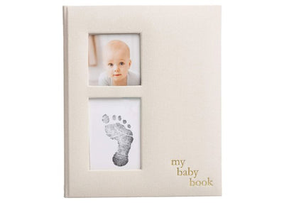 Linen Babybook-Ivory