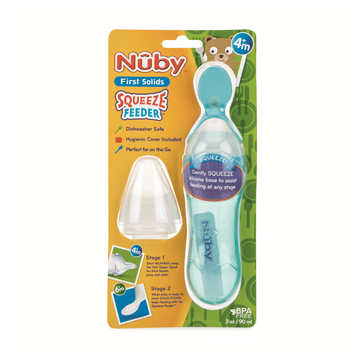 Nûby Silicone Squeeze Feeder - 2 Stage