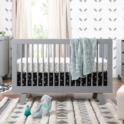 Hudson 3-in-1 Convertible Crib Grey