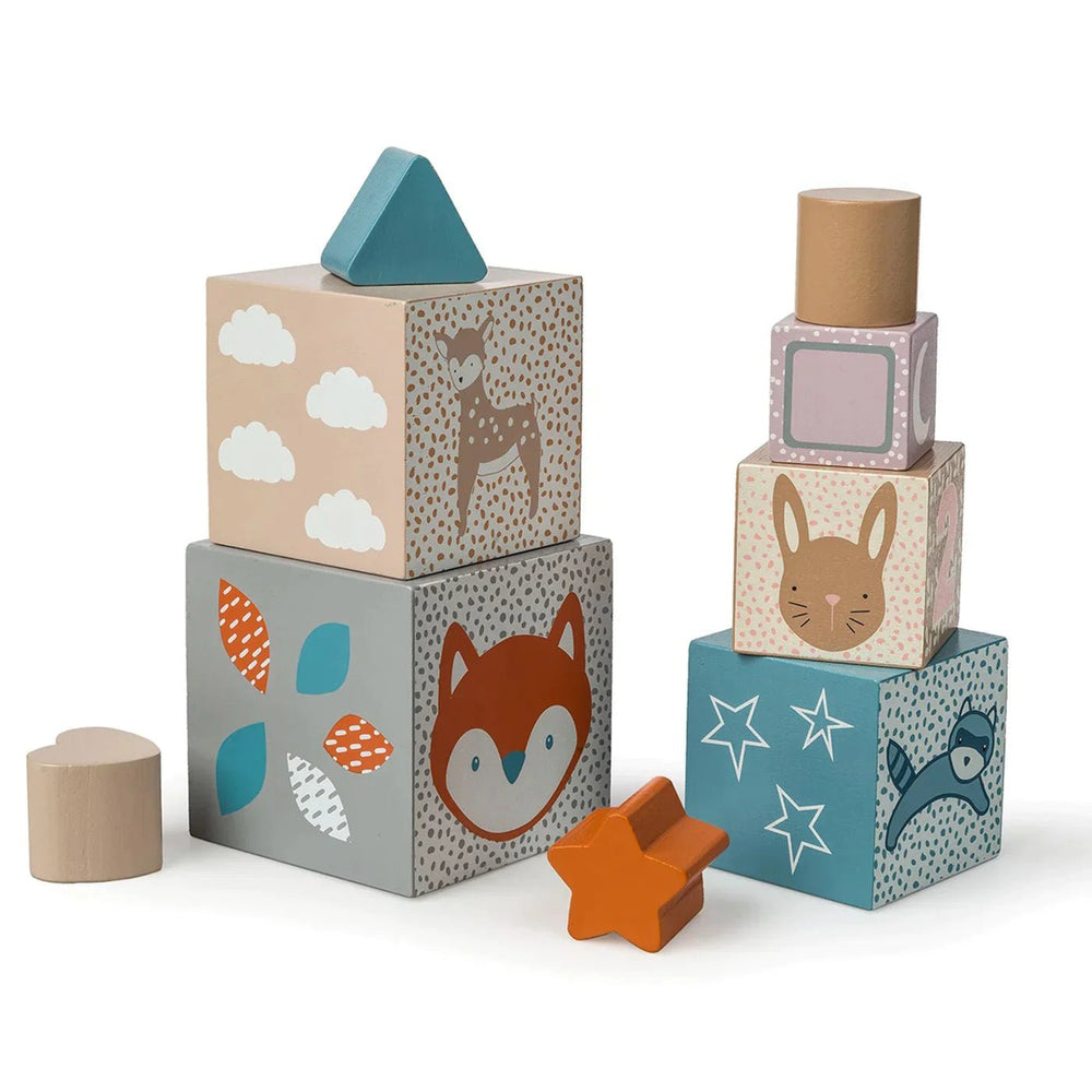 Leika Wooden Nesting + Stacking Blocks