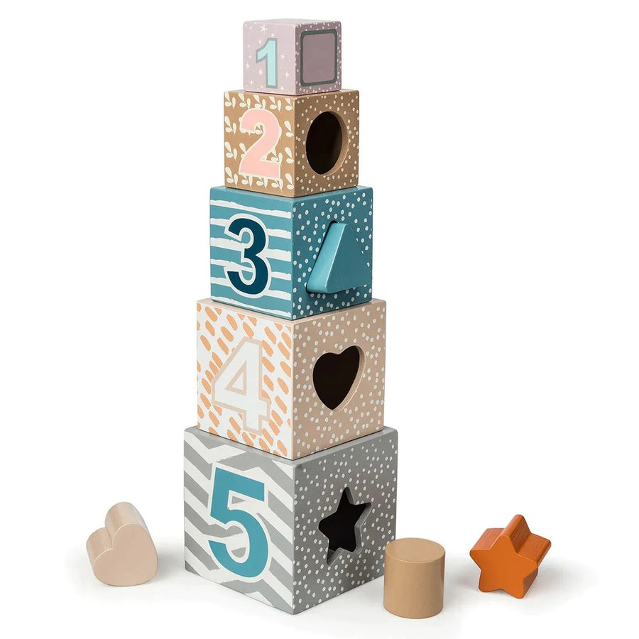 Leika Wooden Nesting + Stacking Blocks