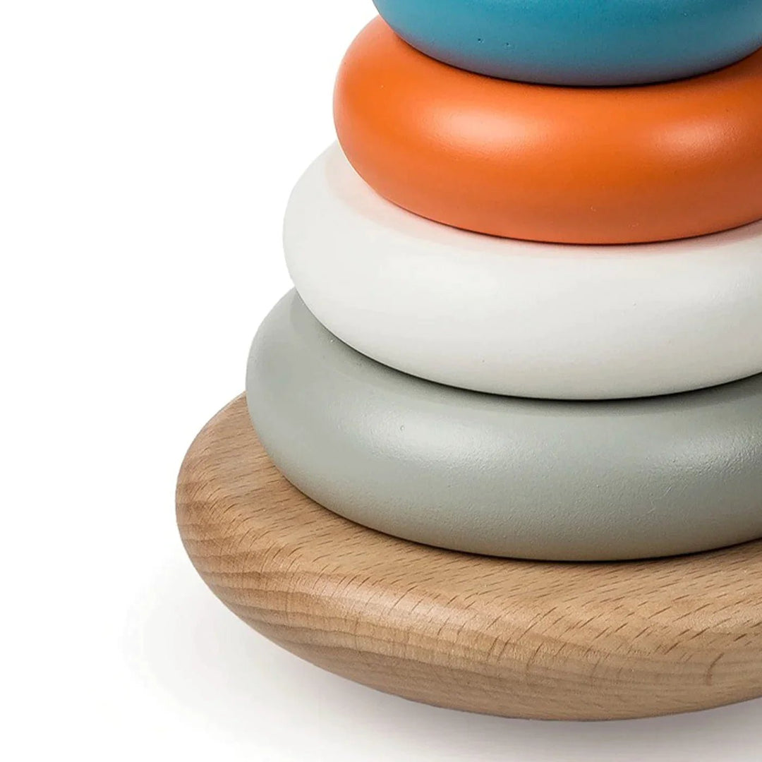 Leika Leika - Wooden Stacking Rings - 4x7 Sorting & Stacking Toys
