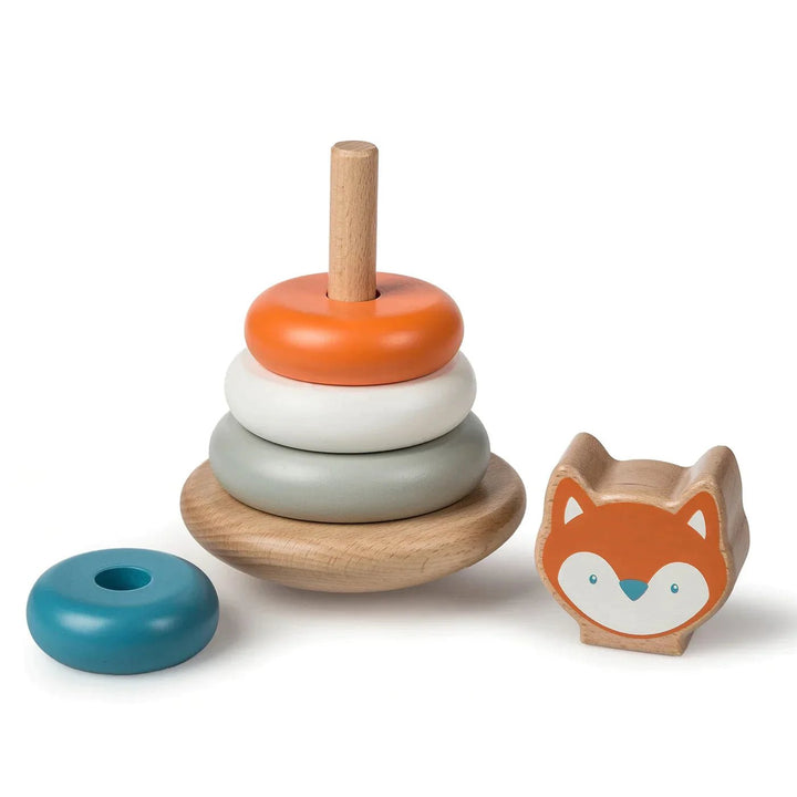 Leika Leika - Wooden Stacking Rings - 4x7 Sorting & Stacking Toys