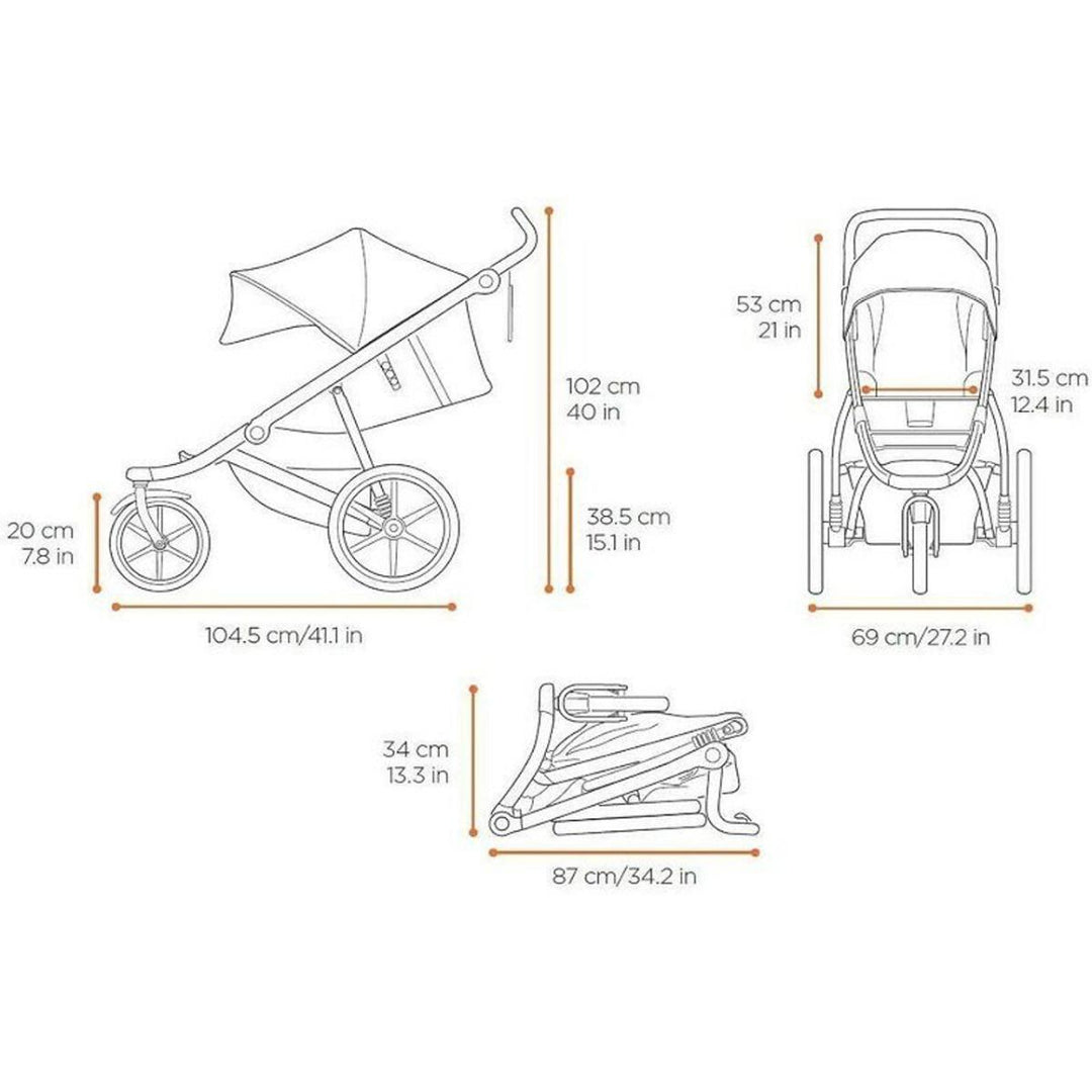 thule jogging stroller canada Thule - Urban Glide 2 Jogging Stroller