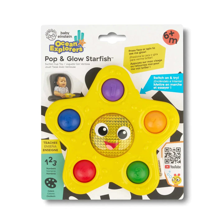 Baby Einstein Pop & Glow Starfish Suction Cup Toy