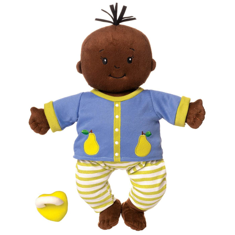 BabyStella Brown Doll with Black Hair