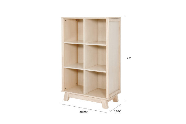 Hudson Cubby Bookcase  Washed Natural