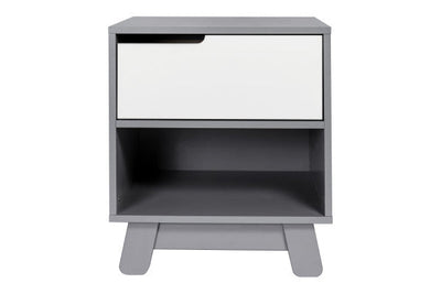 Hudson Nightstand with USB Port Grey/White